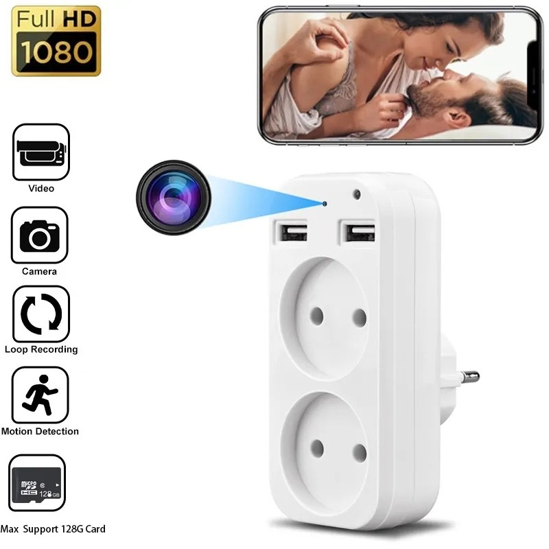 KAMERA CCTV MINI JARAK JAUH TANPA KABEL TERSEMBUNYI SPY CAM MINI WIFI USB CAMERA KECIL PENGINTAI SPYCAM HIDDEN IP CAMERA MATA MATA JS107