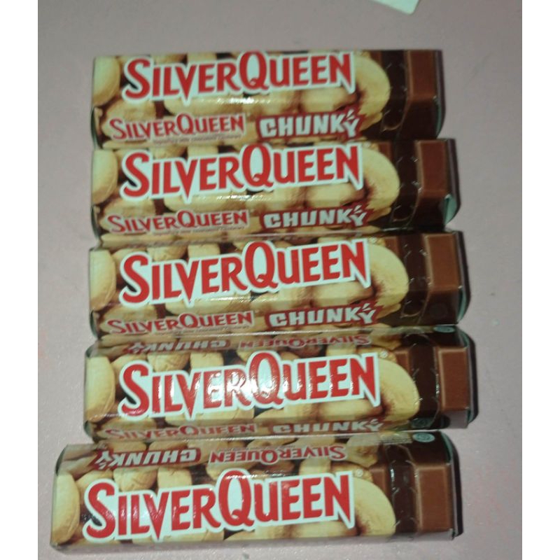 

coklat silverqueen chunky bar mini 25 gram cashew