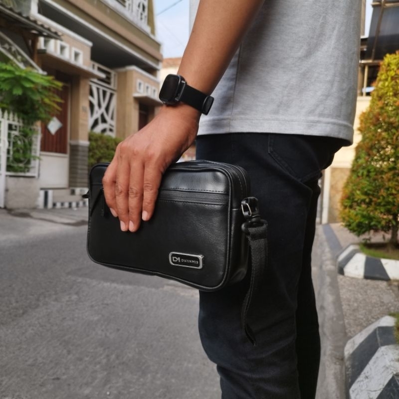 Handbag Pria Premium Original Merk DM | Clutch Pria Kulit Sintetis Premium