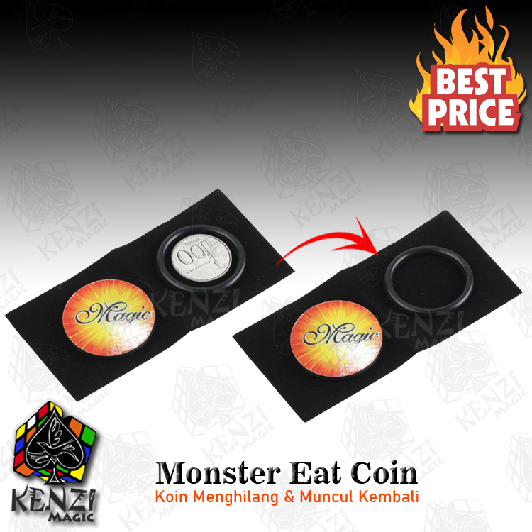 Alat Sulap Monster Eat Coin Mainan Sulap Koin Menghilang