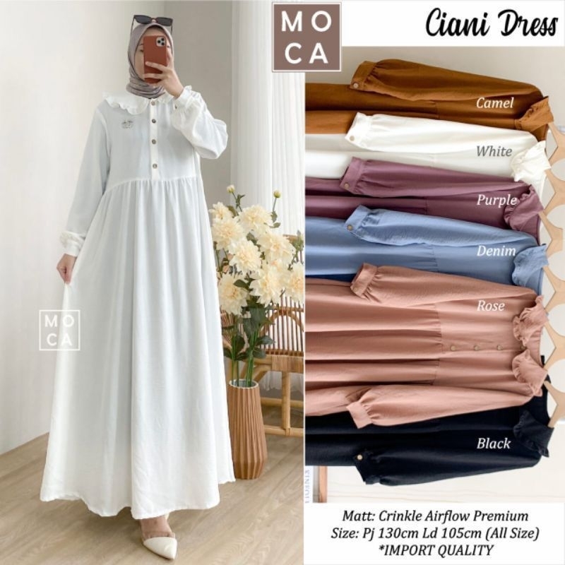 CIANI DRESS GAMIS CRINKLE AIRFLOW