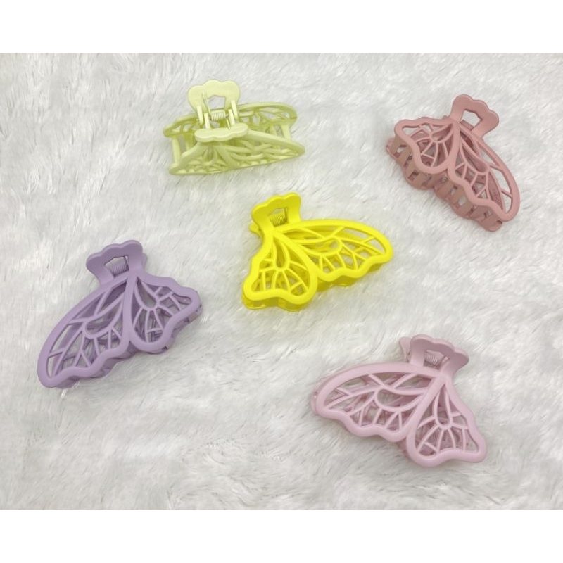 JEPIT RAMBUT JEDAI KOREA PLASTIK TEBAL KUPU MATTE