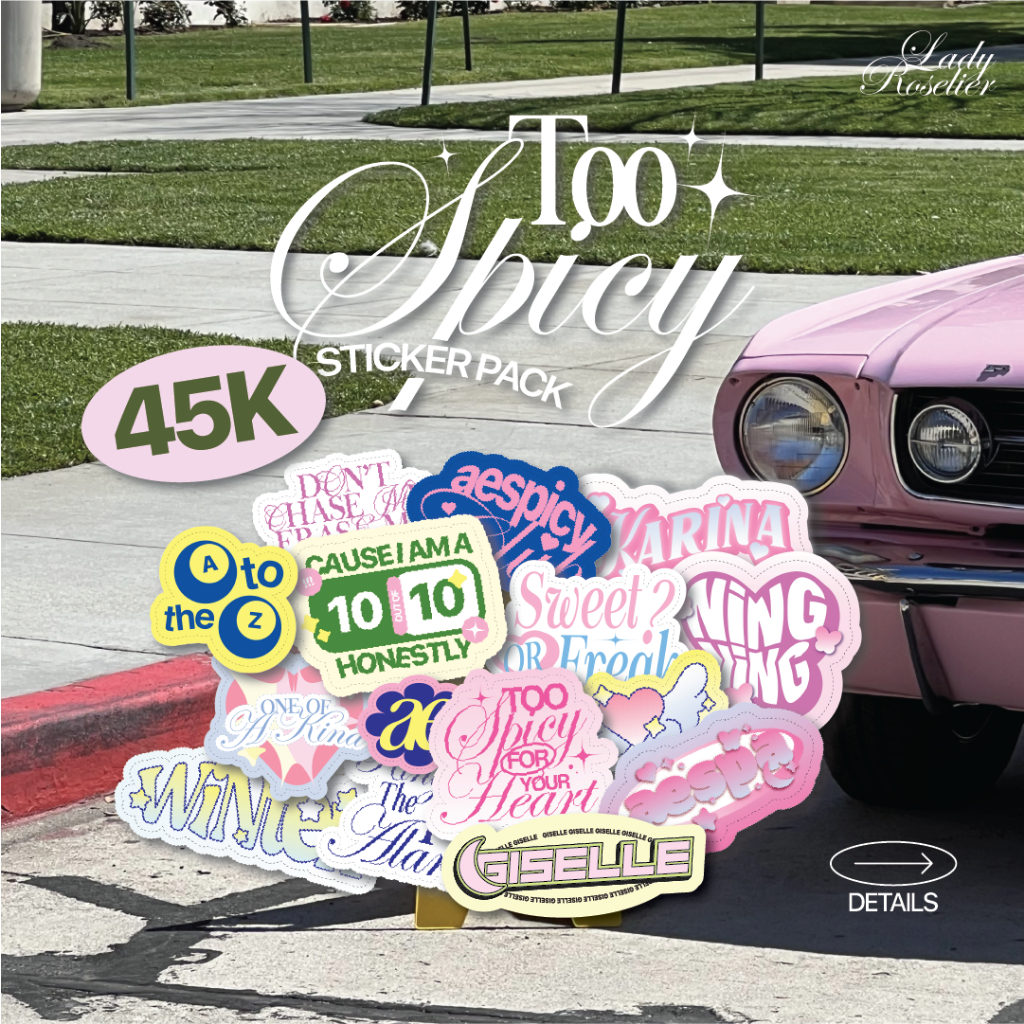 

Too Spicy Sticker Pack by Lady Roselier | aespa Sticker set/pack
