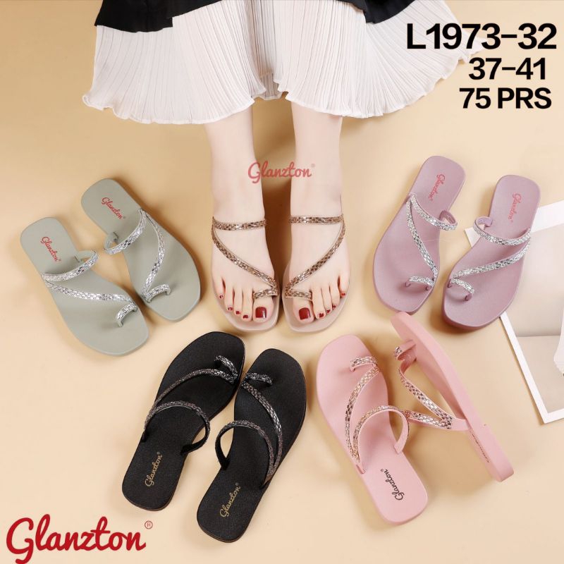 Sandal Jepit Wanita Jelly Karet Glanzton Import 1973-11