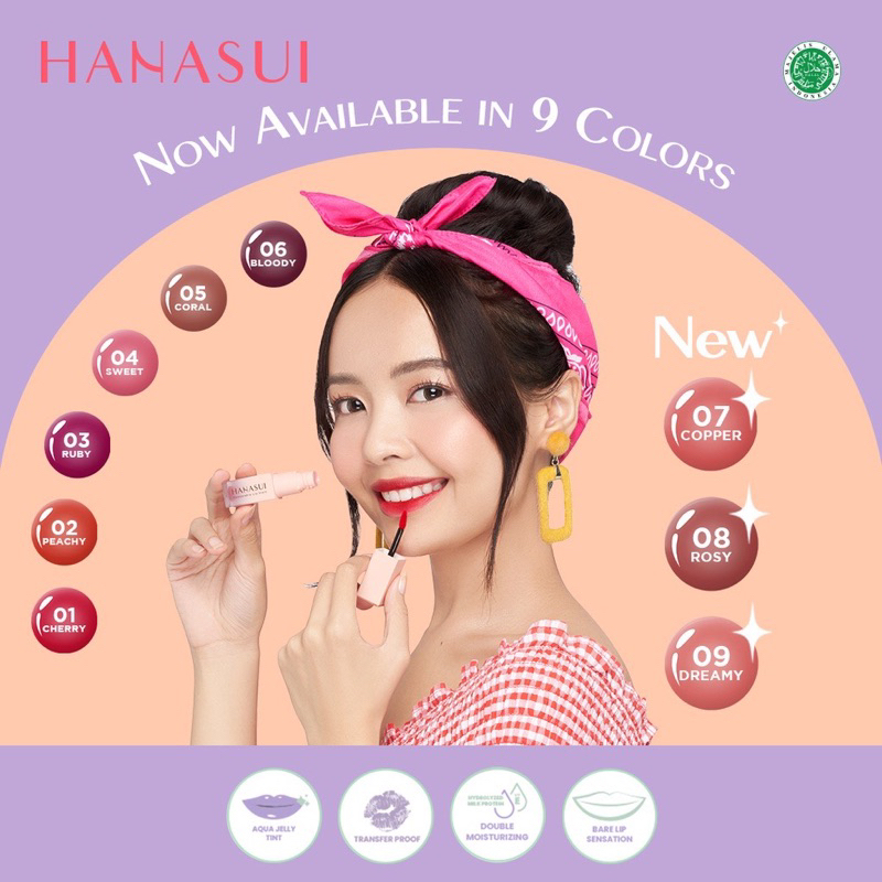 Hanasui Tintdorable Lip Stain - Hanasui Lip Tint