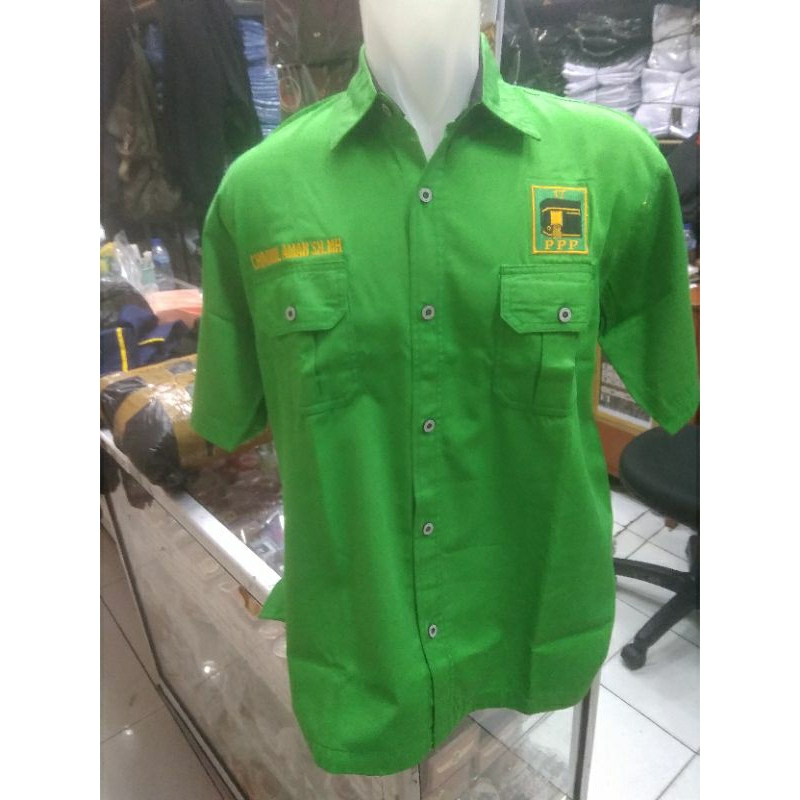 baju partai PPP lengan pendek