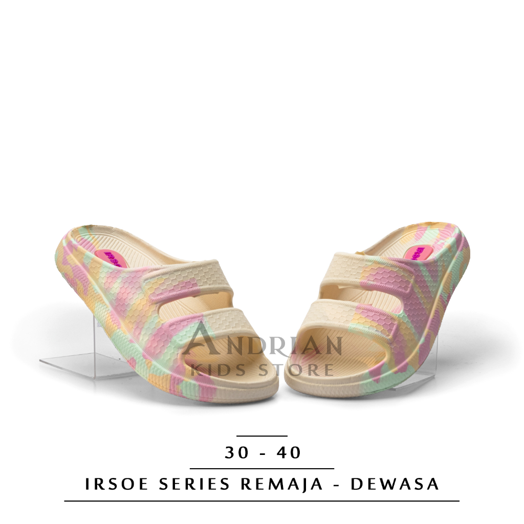 New Irsoe Sandal Selop Loreng Wanita Remaja - Dewasa Size 30 -40