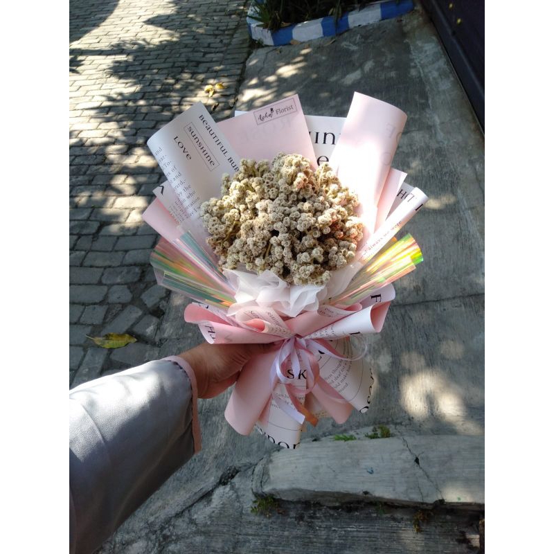 BUKET KERING EDELWEIS BUDIDAYA /BUKET WISUDA / GRADUATION BUKET/ BUKET EDELWEIS / BUNGA EDELWEIS KER