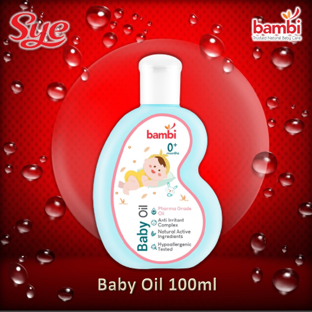 BPOM BAMBI BABY OIL 100ML / BAMBI BABY MINYAK BIJAY BAYI / SYE