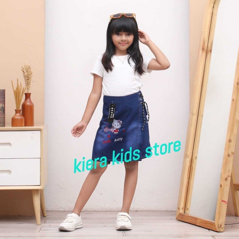 Rok Celana Jeans Anak Perempuan Usia 3-11 Tahun