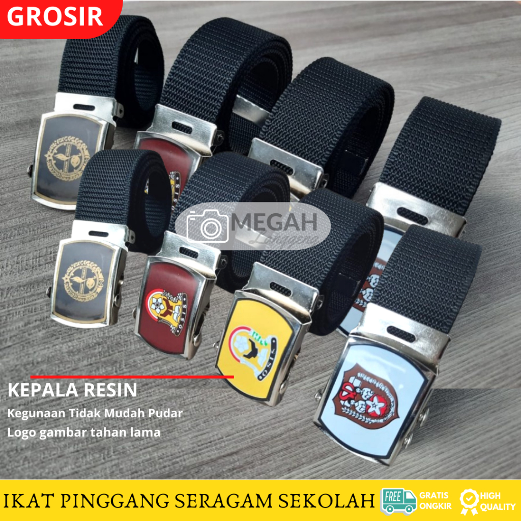 sabuk SD ikat pinggang sekolah Ikat pinggang sekolah logo SD , SMA , SMP dan SMA pramuka / sabuk nylon. ikat pinggang sd, ikat pinggang smp. ikat pinggang sma - ikat pinggang sekolah kain.- sabuk kain sd - sabuk SD ikat pinggang sekolah