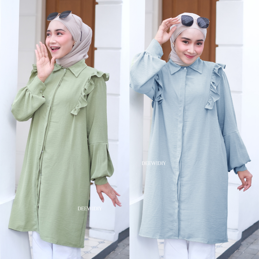 TUNIK CRINCKLE WANITA / TUNIK BUSUI / KAMILA TUNIK DEEWIDIY