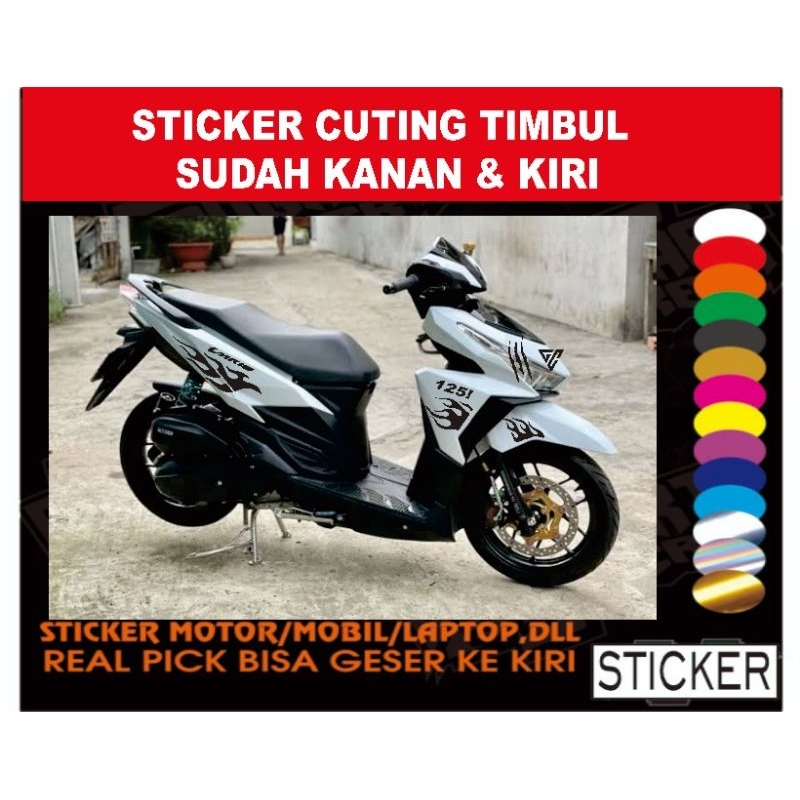 stiker striping Cuting stiker Vario api keren tribal simple