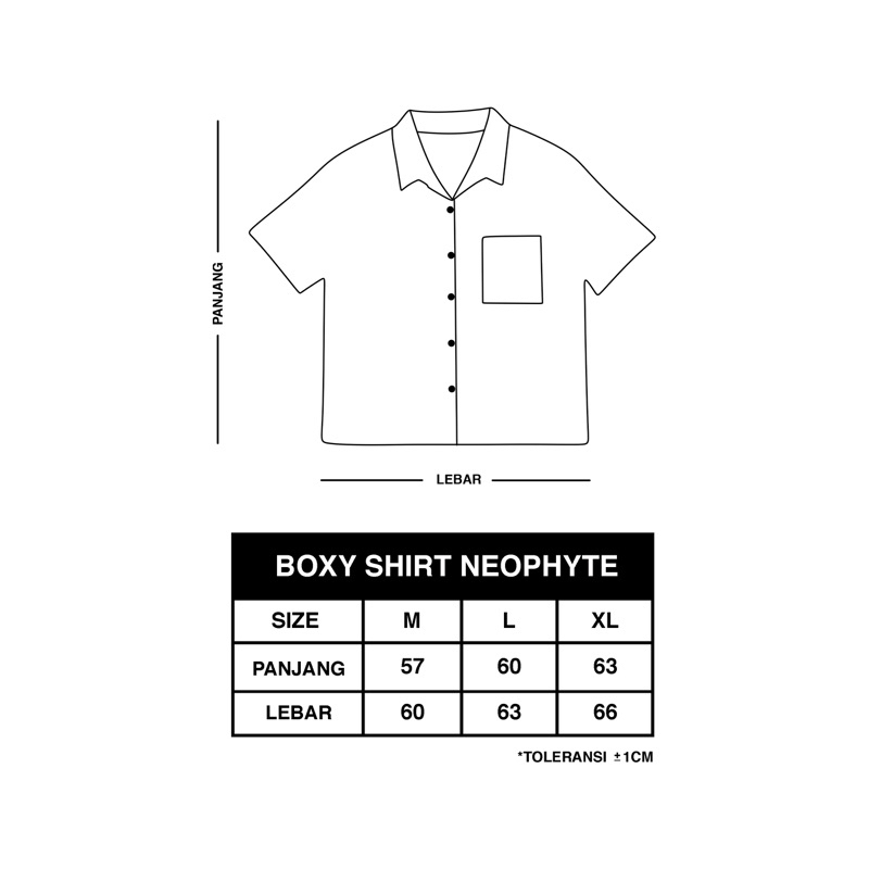 Workshirt Boxy Sweet Love Shirt Hitam Unisex Neophyte