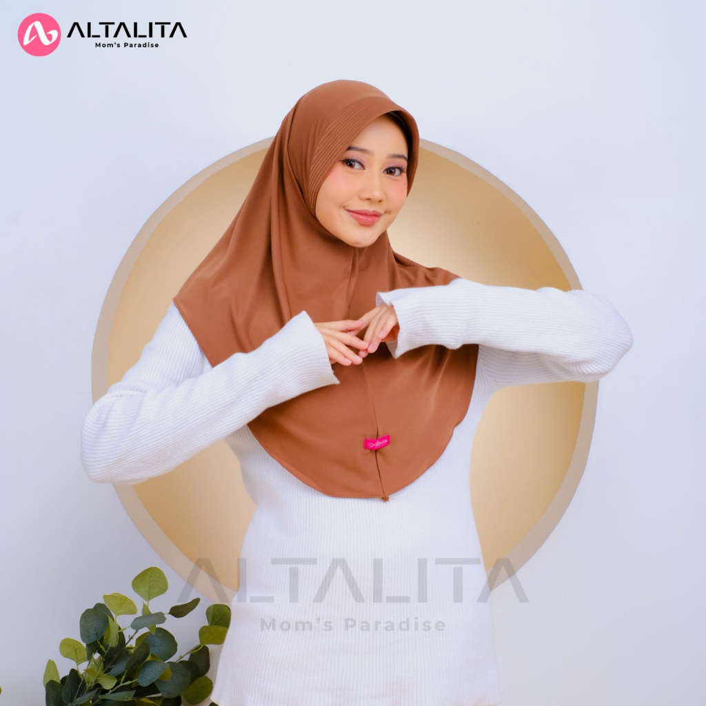 Altalita - Jilbab Instan Qaila Penguin Hijab Bergo Hamidah Ukuran M pet Tebal Bahan Jersey Premium Kerudung Sport Instant Menutup Dada Cocok Untuk Sekolah Olahraga Volly Futsal Senam dan Sehari-Hari