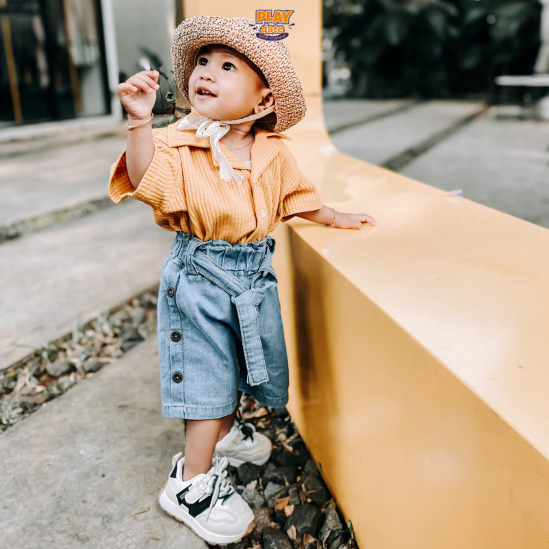 Playdate Celana Pendek Jeans Denim Anak Perempuan 1 sampai 5 Tahun Short Pants