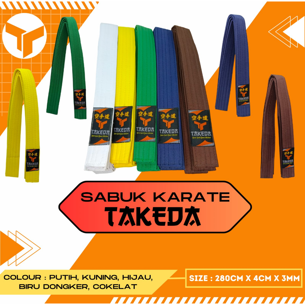 Sabuk Warna Olahraga Beladiri Karate Silat Judo Kempo Ninjitsu
