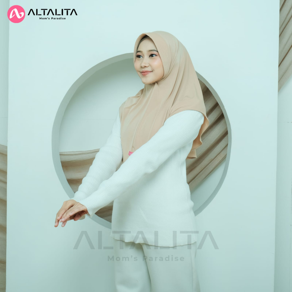 Altalita - Kerudung Sport Instan Menutup Dada Jilbab Bergo Hamidah Size M Jersey Premium Hijab Instan Qaila Penguin Cocok Untuk Sekolah Olahraga Volly Futsal Senam dan Sehari-Hari