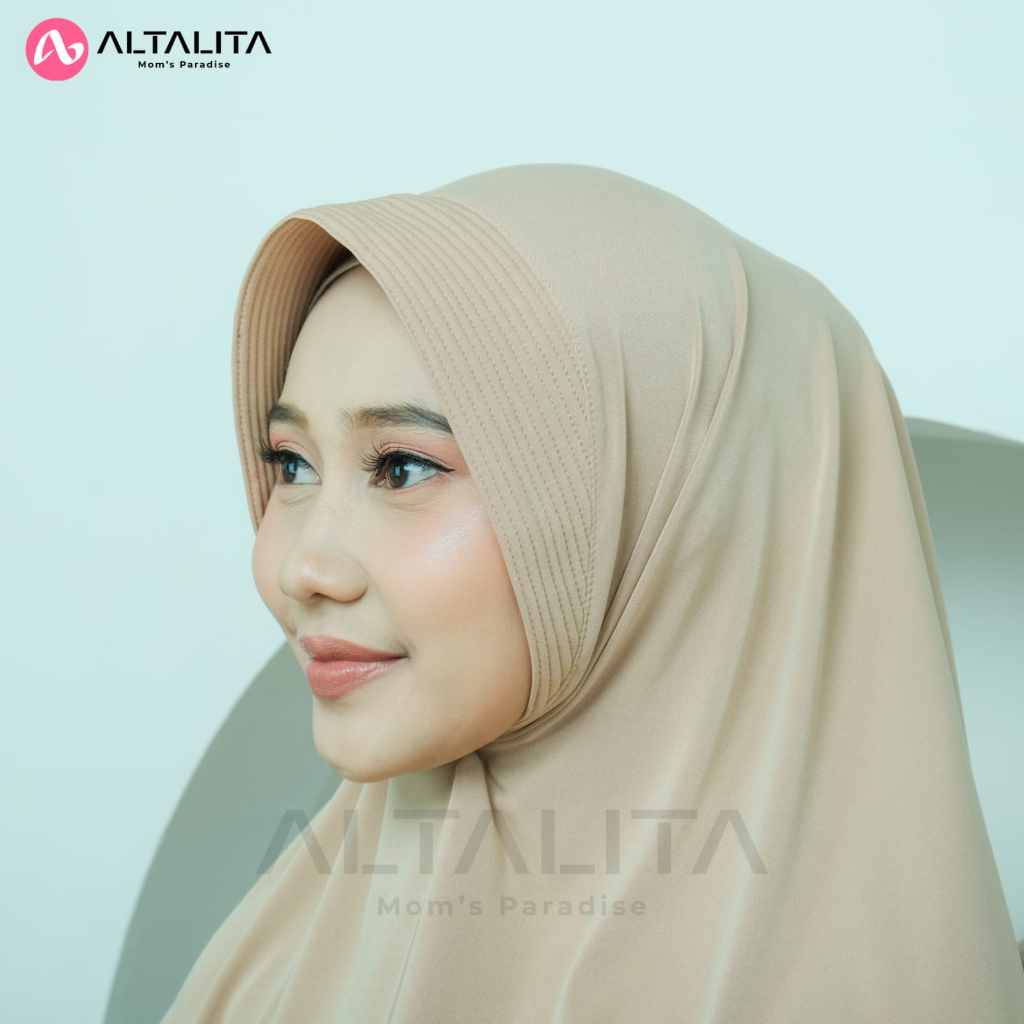 Altalita - Kerudung Sport Instan Menutup Dada Jilbab Bergo Hamidah Size M Jersey Premium Hijab Instan Qaila Penguin Cocok Untuk Sekolah Olahraga Volly Futsal Senam dan Sehari-Hari