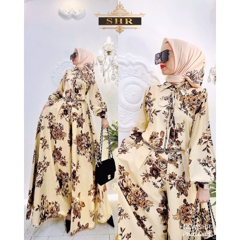 Setelan kulot linen ORI SHR import