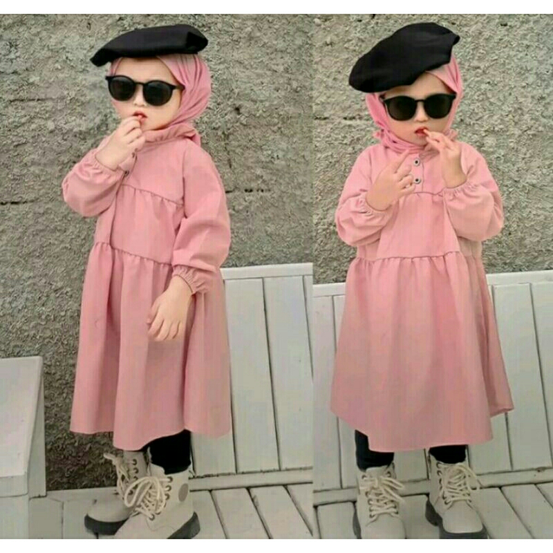 tunik anak viral 1-8 tahun CRINKLE/tunik anak terlaris/tunik anak kekinian/dress anak crinkle/tunik 
