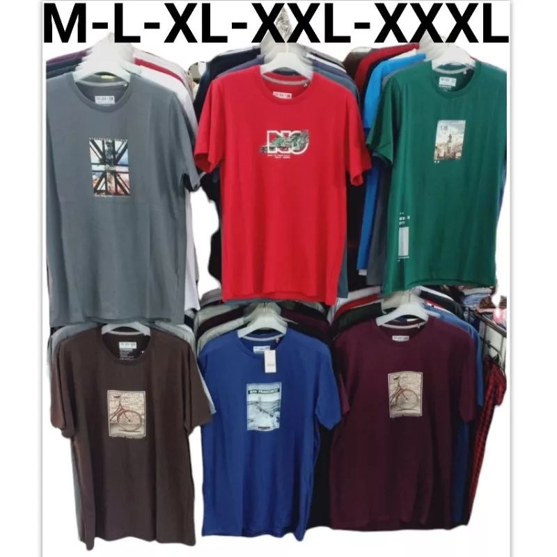 KAOS OBLONG PRIA BAHAN COMBAT KATUN GAMBAR RANDOM