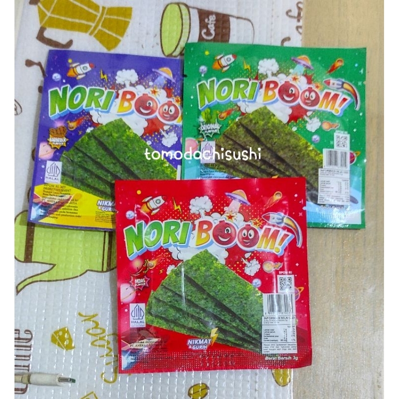 

Nori Boom/Nori Lembaran Kecil Aneka Rasa Pedas Bbq Original