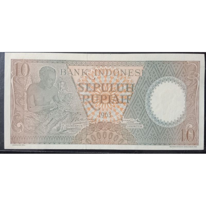 UANGKUNO 10 RUPIAH PEKERJA THN 1963