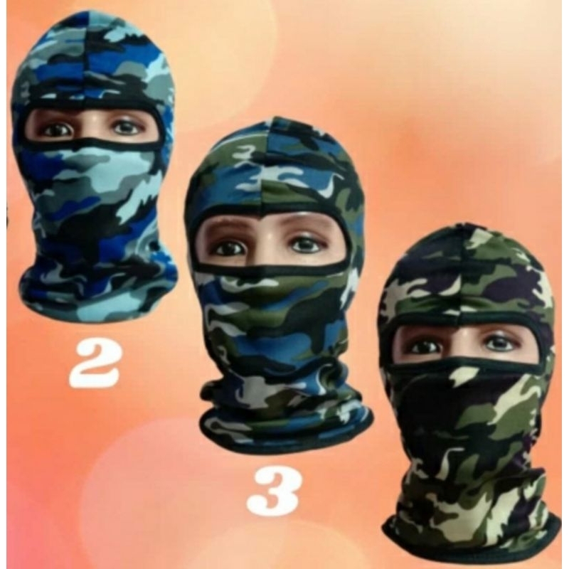 MASKER NINJA.BALACLAVA.ARMY.LORENG /MASKER.NINJA.FULL.FACE.MOTOR.DEWASA MULTI FUNGSI