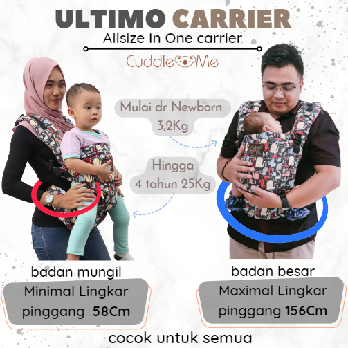 [Lengkap] Gendongan SSC Hipseat baby carrier ULTIMO CUDDLE Me gendongan bayi