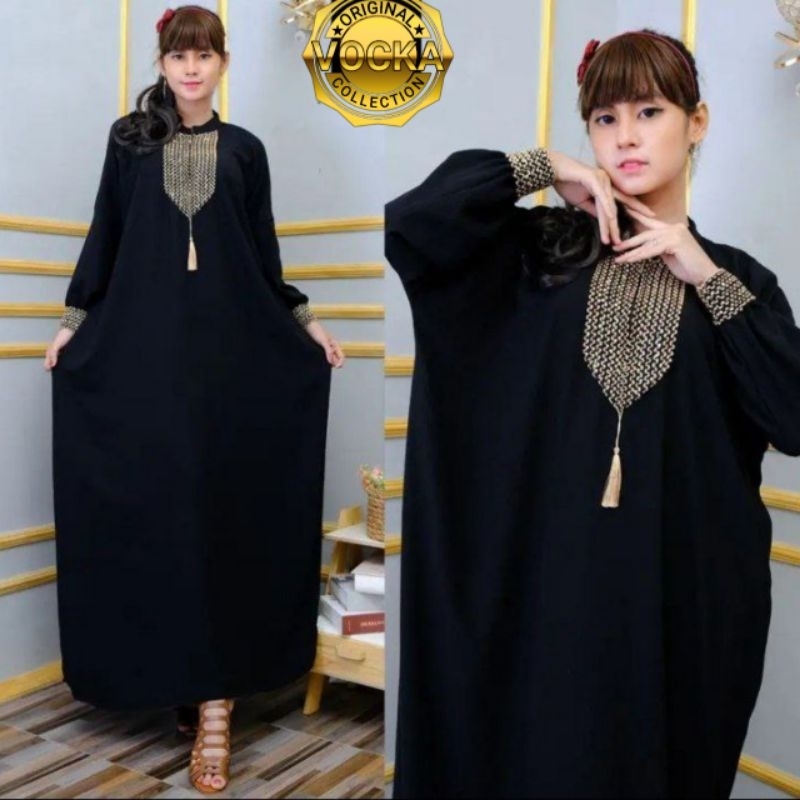 GAMIS KAFTAN DUBAI ARABIAN TERBARU  RENDA SUPER MEWAH