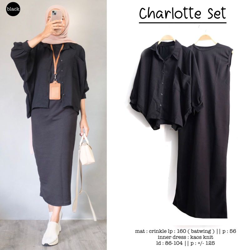 CHARLOTTE SET BAJU WANITA