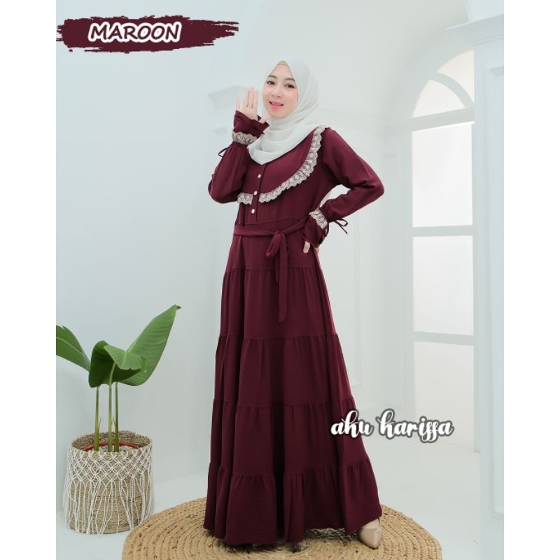 GAMIS CANTIK KAIRA ORI AKU KARISSA TERBARU DRESS WANITA KEKINIAN BAJU GAMIS REMAJA CANTIK ELEGAN