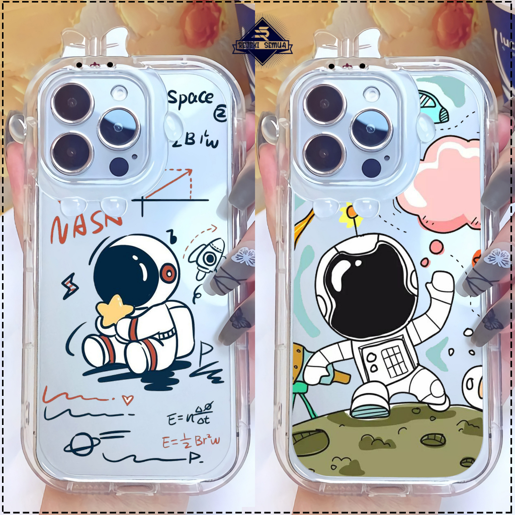 CUSTOM SOFT CASE SILIKON CASING FRAME KAMERA KARAKTER PITACU CUSTOM SPACE SAMSUNG A03S A03 CORE A04 