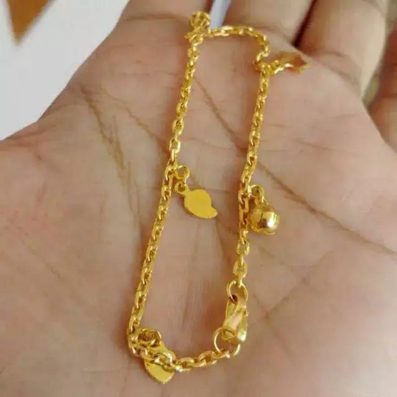 Acc Gelang Tangan Emas asli 24K Kadar 99,99%.