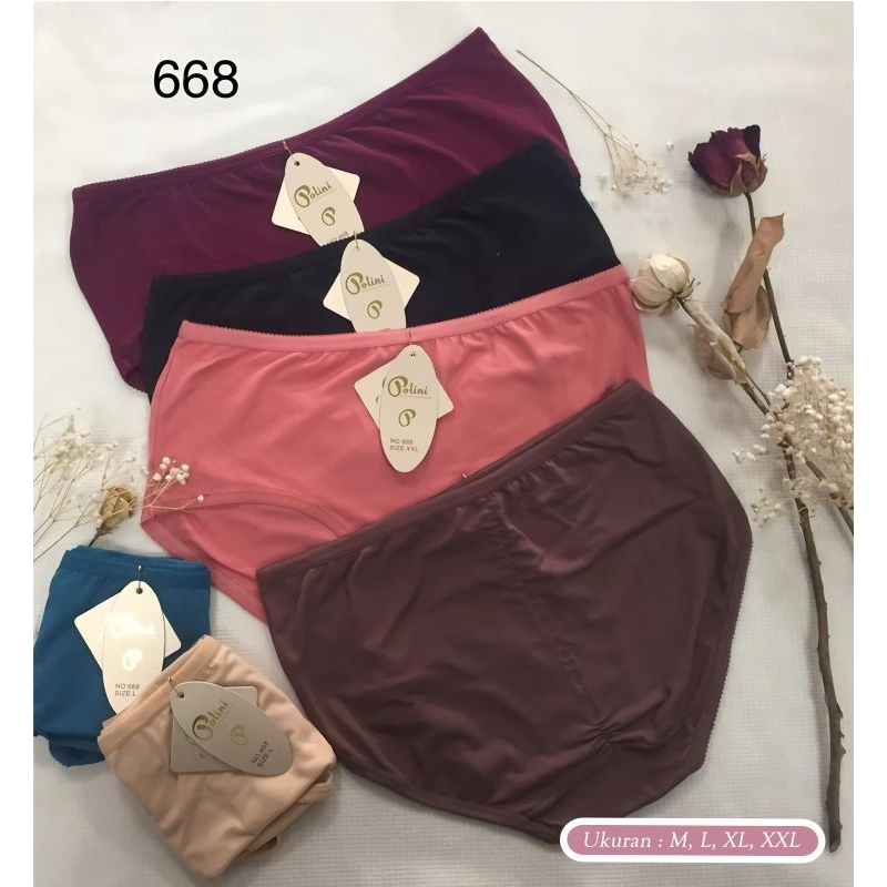 3 PC CD POLINI | CELANA DALAM WANITA / Art 668