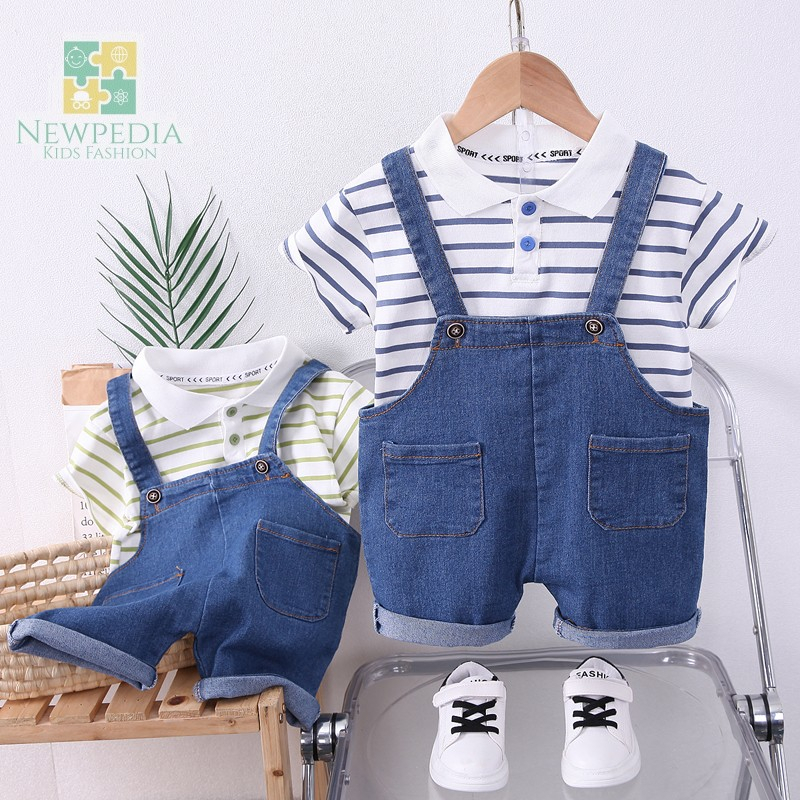 COD SETELAN BAJU KODOK ANAK ANAK / SETELAN KAOS DAN CELANA KODOK JEANS ANAK LAKI LAKI / SETELAN BAJU