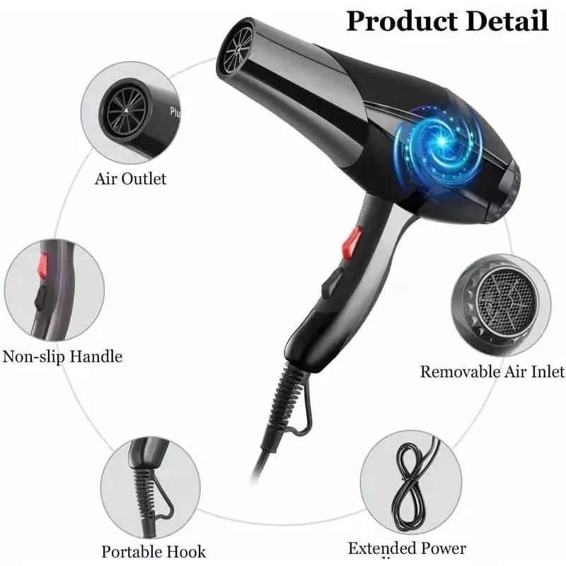 Hairdryer JUMBO FASHION multi fungsi Bonus Sisir