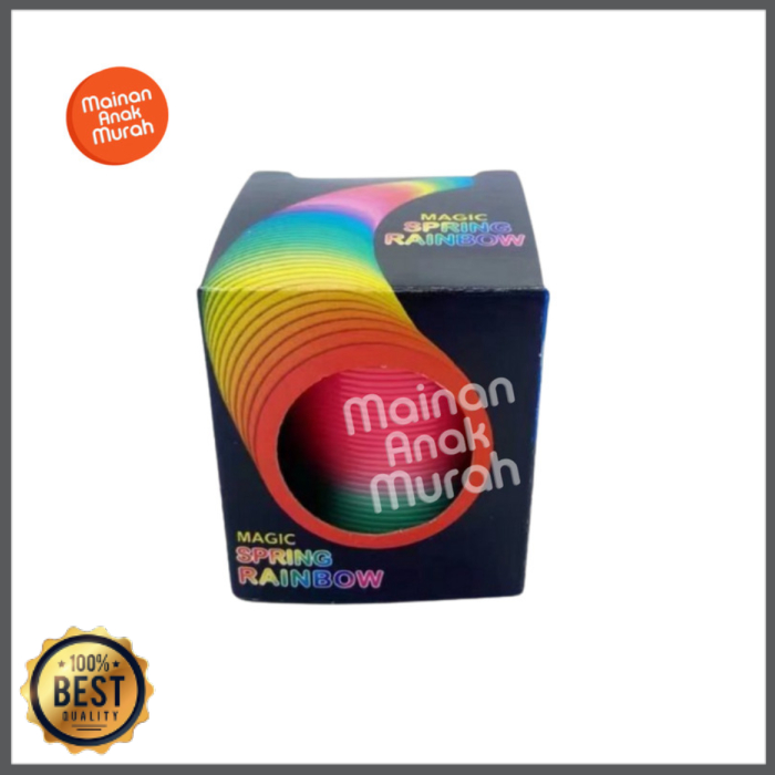

Mainan Anak Per Pegas Spiral Pelangi Magic Slinky Spring Rainbow Toys Termurah