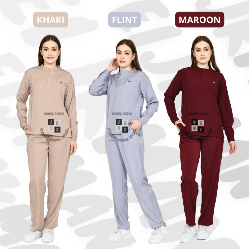 EIJKMAN Scrubs / Baju OK / Baju Jaga Lengan Panjang (The Prime Scrubs By DOCHS MEDIC)