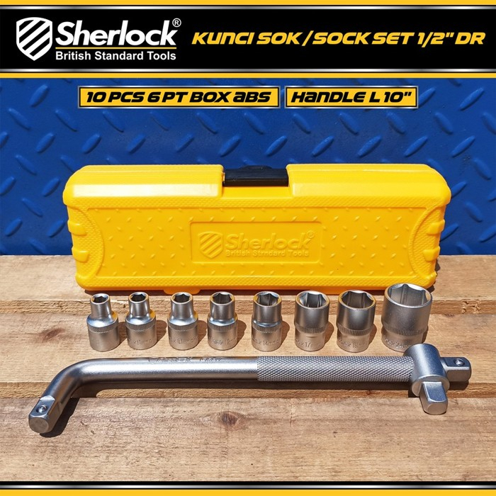 Kunci Shock Set Sherlock Kunci Sok Drive Sock 1/2 inch