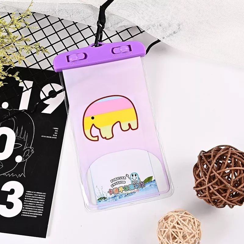 POUCH HP LUCU BINATANG ANIMAL KANTONG HP ANTI AIR BAHAN PLASTIK IMPORT PREMIUM