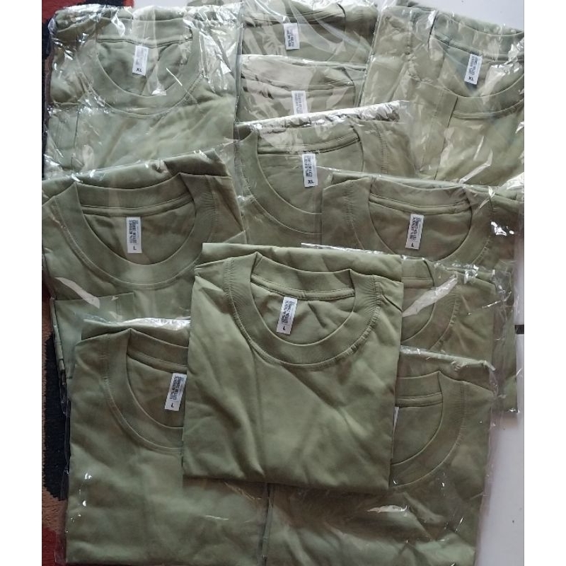 Paket Pesanan kaos polos sage green