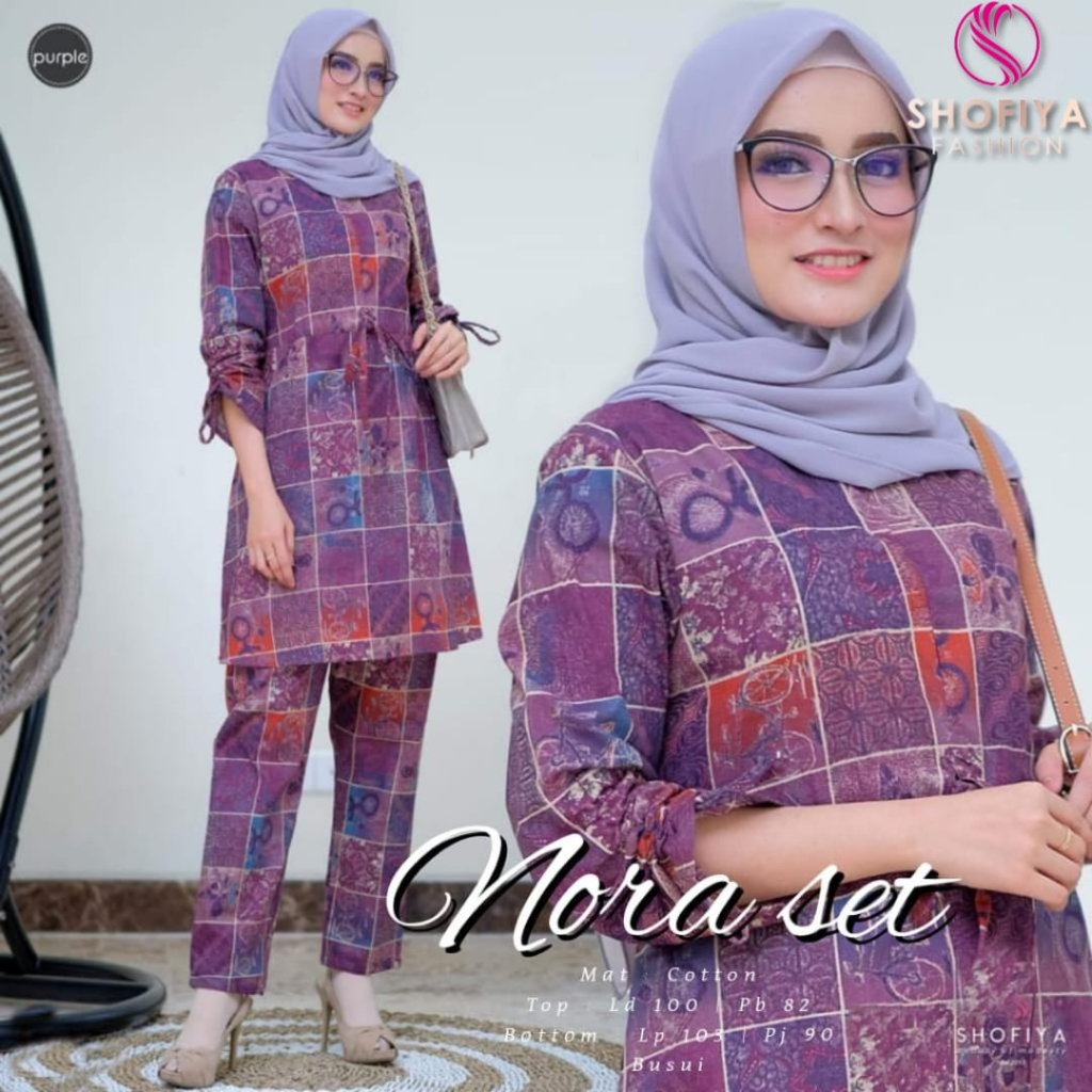 SET WANITA NORA SET DEWASA ORIGINAL BY SHOFIYA
