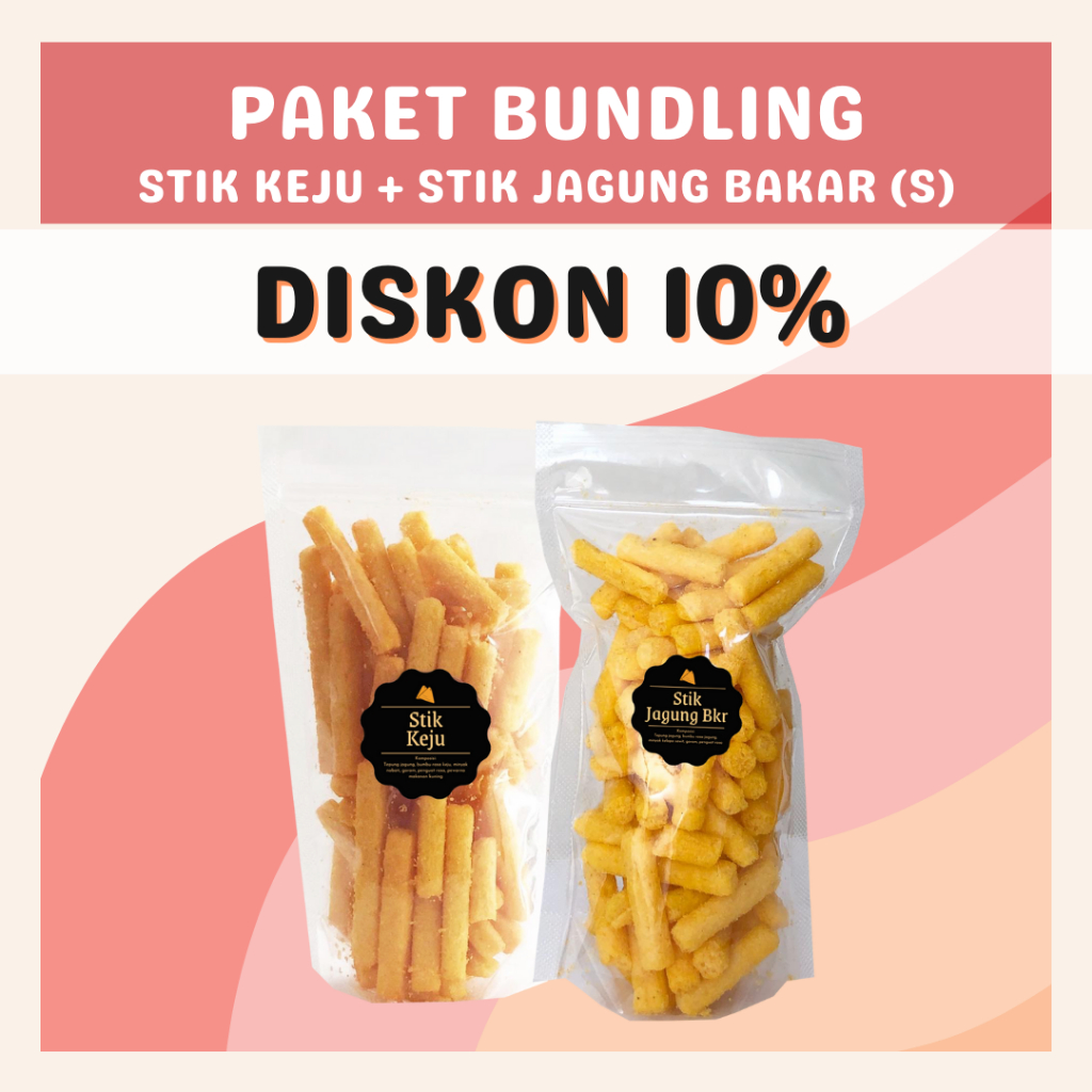 [DELISH SNACKS] Paket Bundling Stik Keju + Balado + Sapi Panggang + Jagung Bakar (S) / Special Bundle Package