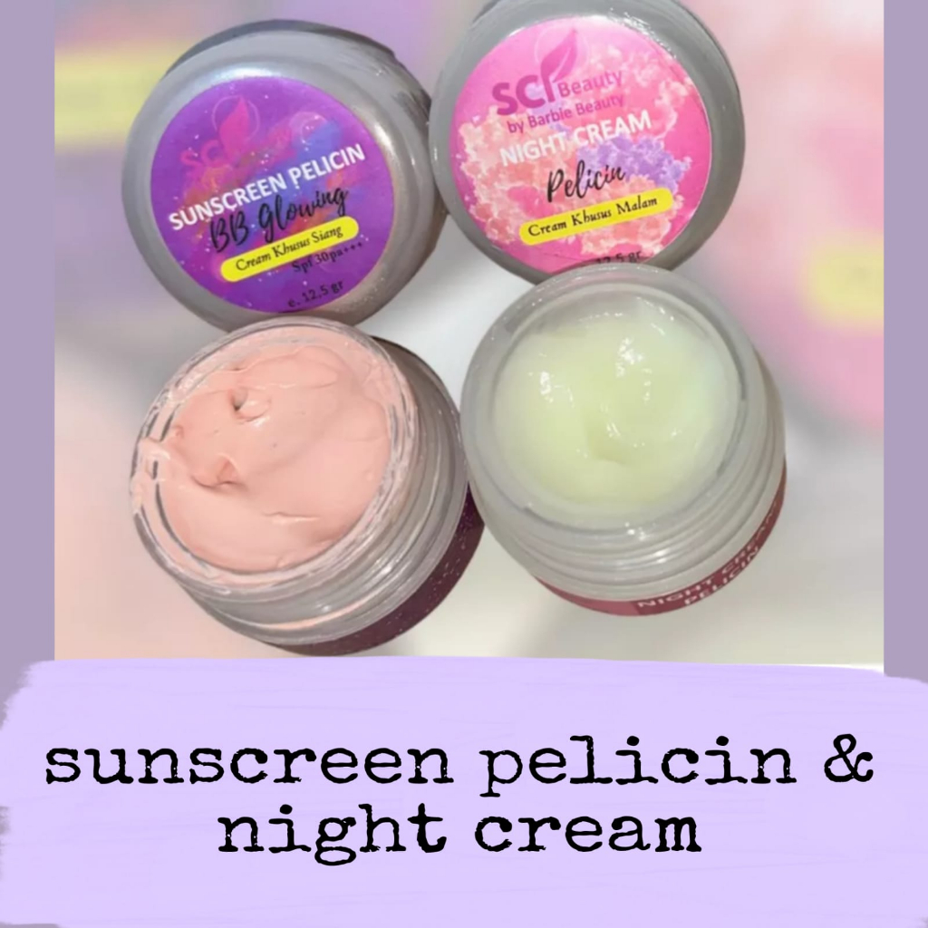 SALEP PELICIN  WAJAH DAN SUNSCREEN  BY SCI BERBIE BEAUTY