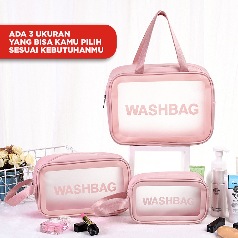 TAS KOSMETIK PORTABLE | TAS PERALATAN MANDI POUCH ORGANIZER TAS TRAVEL