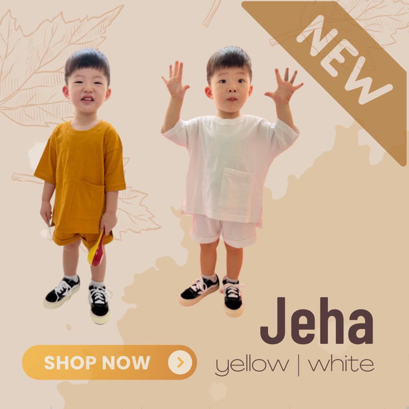 JEHA SET/ BAJU ANAK/ BAJU SANTAI/OVERSIZE TEE ANAK
