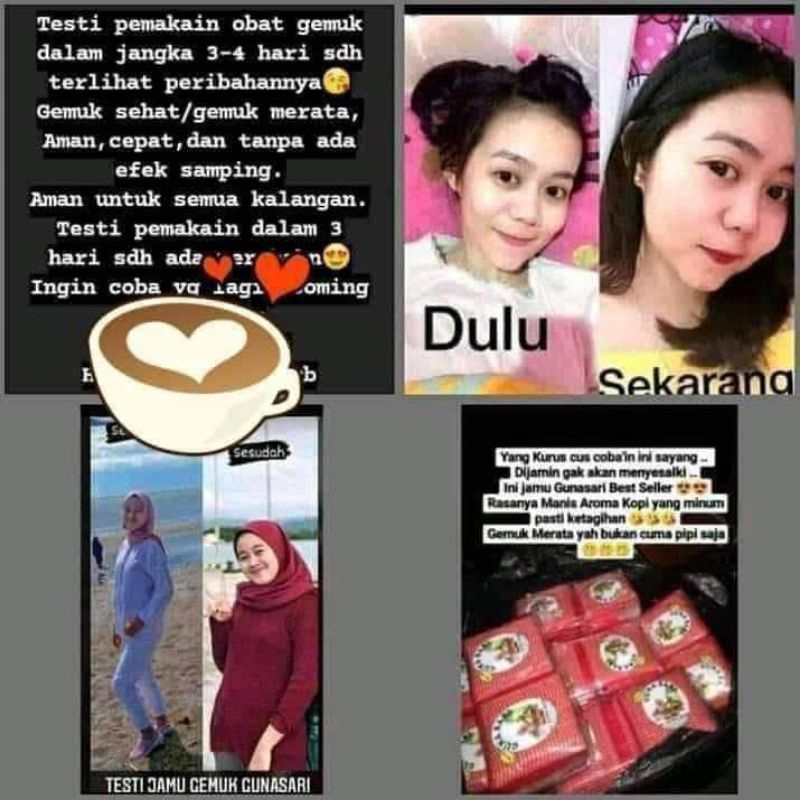 JAMU GUNASARI  AMPUH MENGGEMUKKAN BADAN ORI 100%