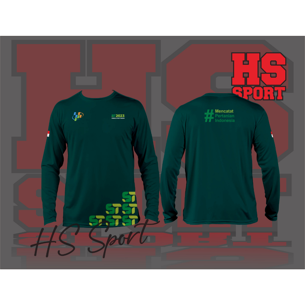 KAOS SENSUS PERTANIAN - BAJU SENSUS PERTANIAN SAMPING ST2023 LENGAN PANJANG